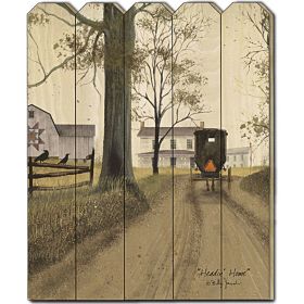 "Headin Home" by Billy Jacobs, Printed Wall Art on a Wood Picket Fence